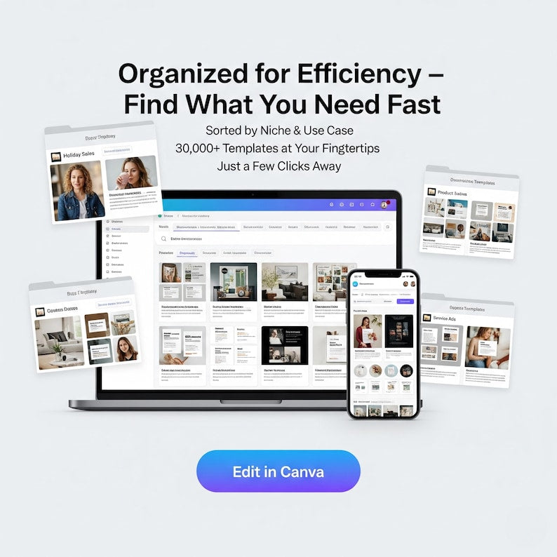 Struggling to Design Your Business? 10,000+ Ready-Made Canva Templates Bundle — For Restaurants, Salons, Gyms & 50+ Niches | Instant Download bibliogoo